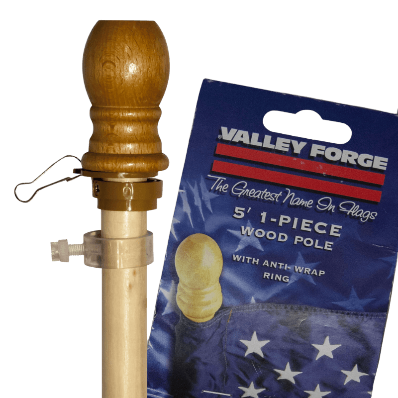 Valley Forge, Asta per bandiere in legno Valley Forge 60"