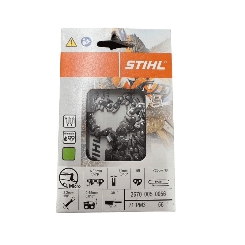 STIHL, Catena STIHL OILOMATIC® 71 PM 56 - calibro .043 - barra 10" - 56 maglie - passo 1/4" - 3670-005-0056