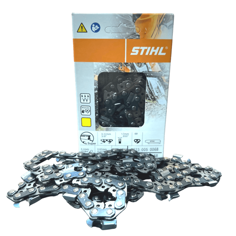 STIHL, Catena STIHL OILOMATIC® Loop 33 RS 68 - Calibro .063 - Barra 18" - 68 maglie di trasmissione - Passo 3/8" - 3623-005-0068