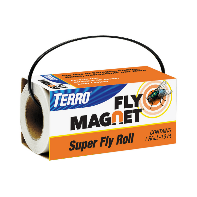 Terro, Rotolo di carta TERRO Super Fly Trap, 4-In. x 19-Ft.