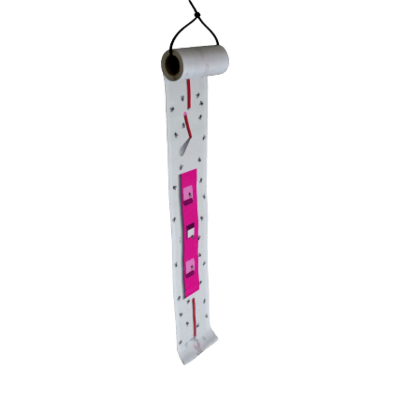 Terro, Rotolo di carta TERRO Super Fly Trap, 4-In. x 19-Ft.