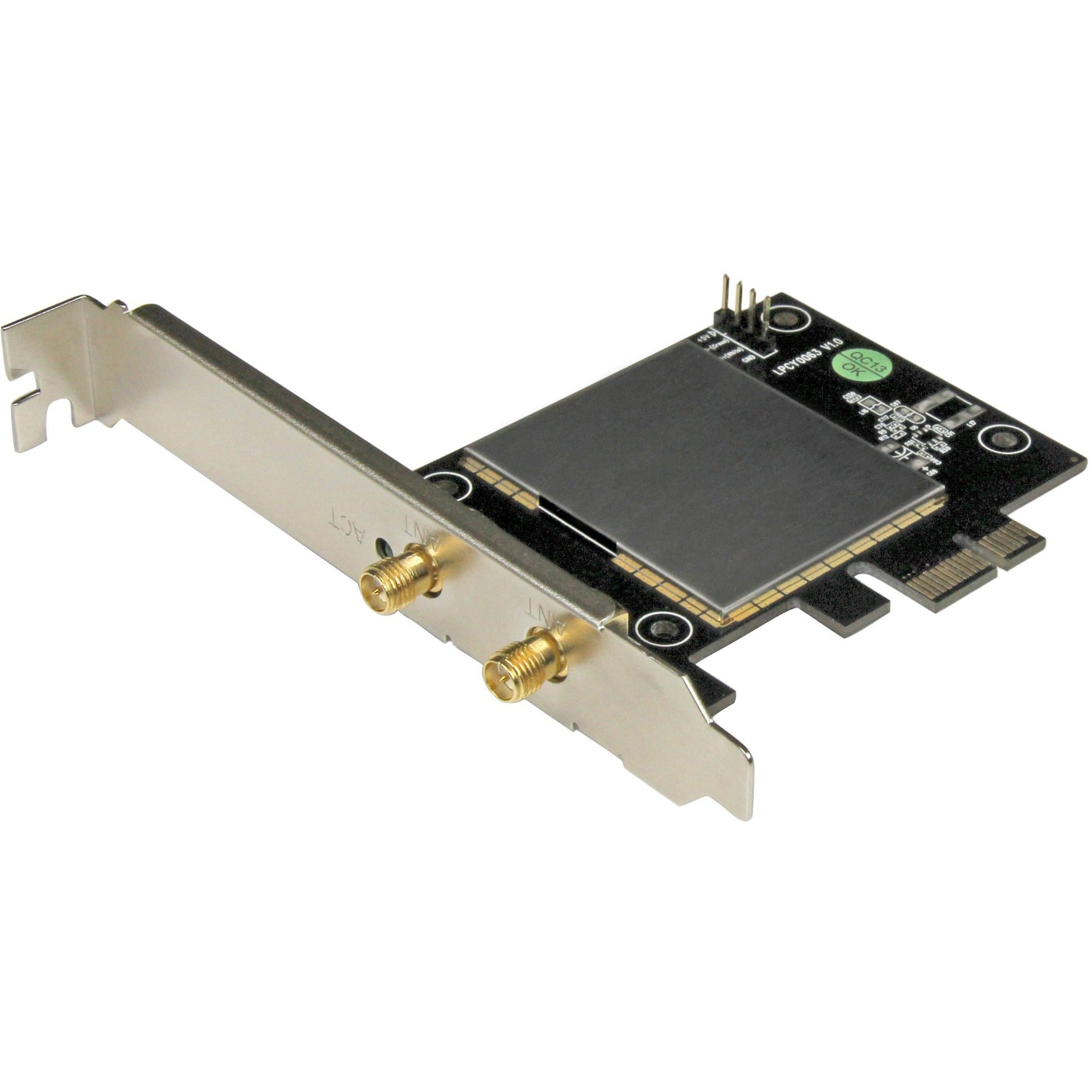 StarTech.com, Scheda di rete StarTech AC600 Wireless-AC - 802.11ac, PCI Express - Scheda di rete wireless a doppia banda a 2,4 GHz e 5 GHz (PEX433WAC11)