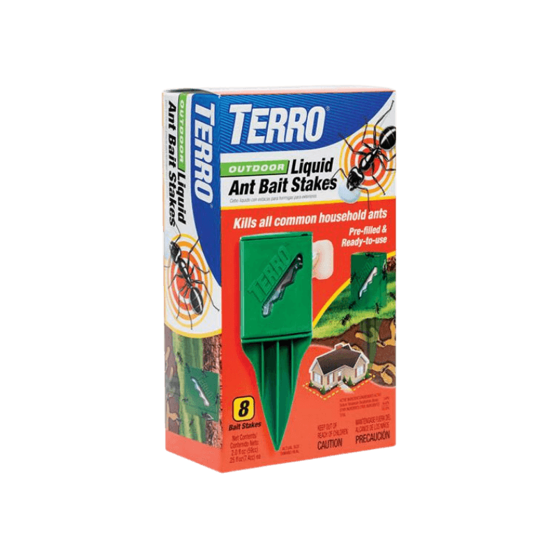 Terro, TERRO Outdoor esca liquida per formiche in paletti da 8 pezzi.