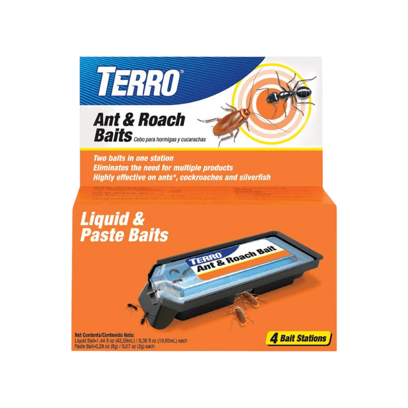 Terro, TERRO Stazione esca per formiche e scarafaggi 4-Pack