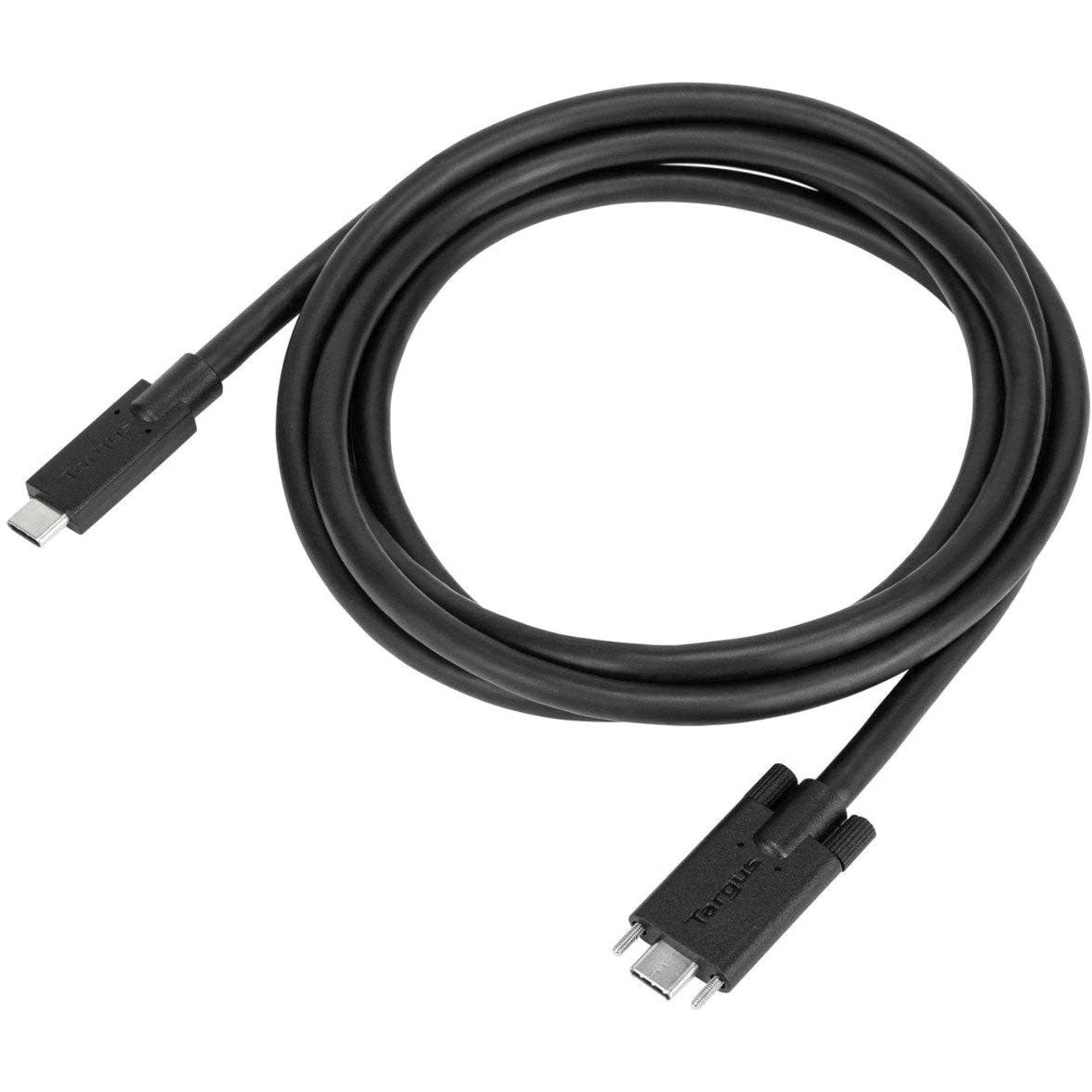 Targus, Targus 1,8 metri di cavo da USB-C maschio a USB-C maschio a vite 10Gb (ACC1122GLX)