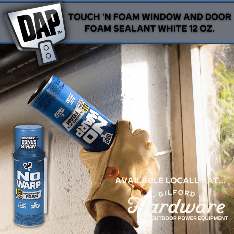 DAP, Touch 'n Foam Sigillante in schiuma per porte e finestre Bianco 12 oz.