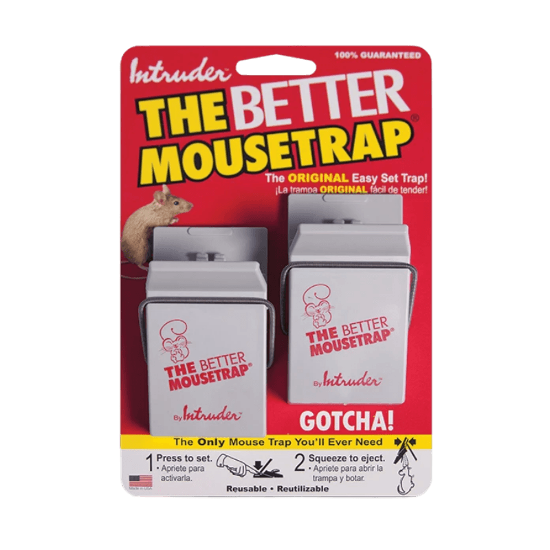 Trappola per topi migliore, Trappola a scatto per topi Better Mousetrap 2-Pack.