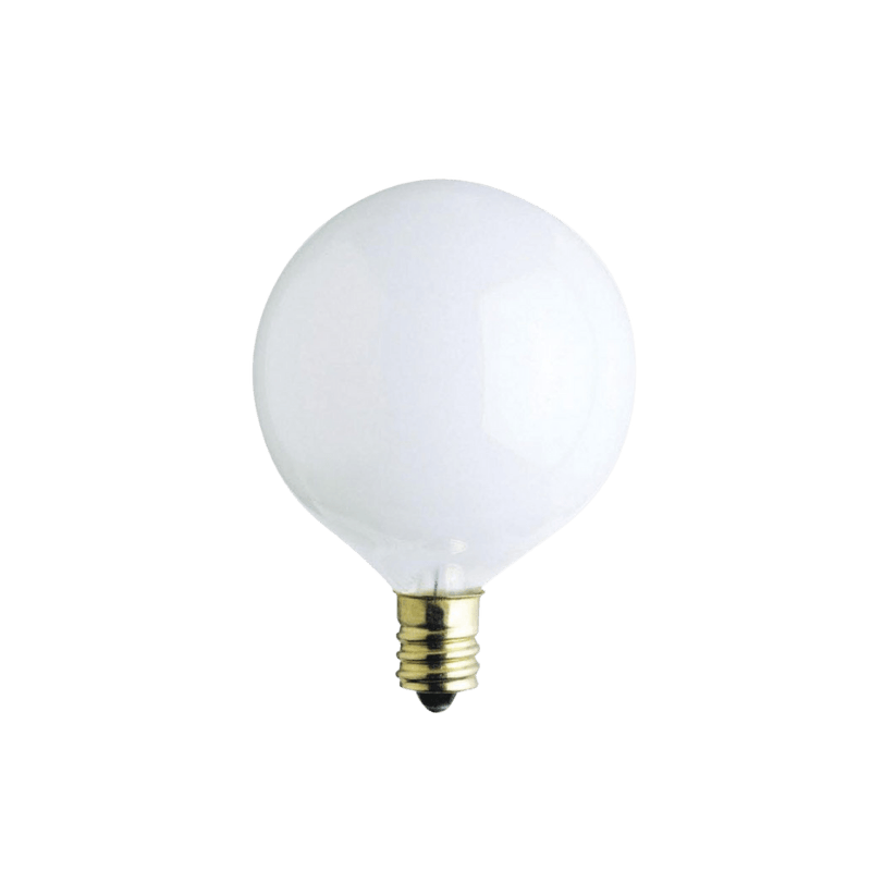 Westinghouse, Westinghouse 40 watt G16,5 Globe Lampadina a incandescenza E12 (Candelabro) Bianco 2-Pack.