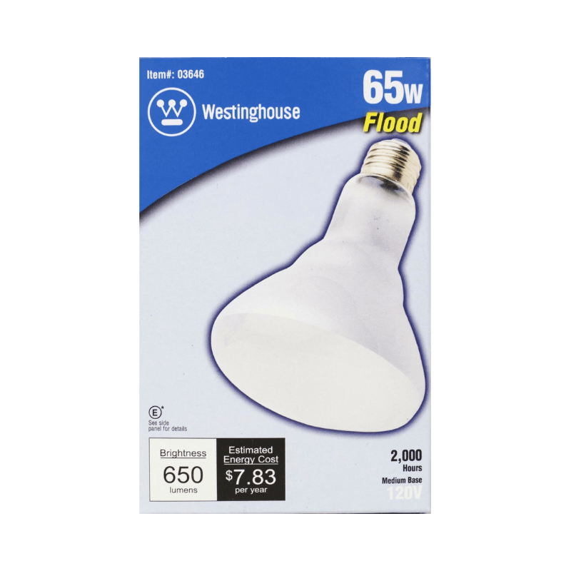 Westinghouse, Westinghouse 65 watt BR30 Lampadina ad incandescenza E26 (media) bianco