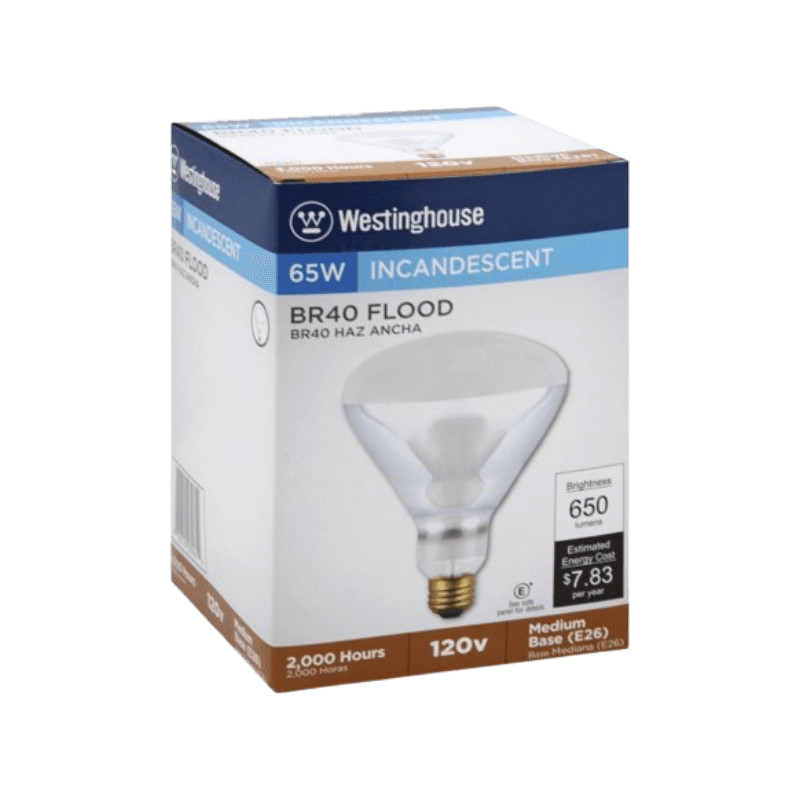 Westinghouse, Westinghouse 65 watt BR40 Lampadina a incandescenza E26 (media) bianco tenue