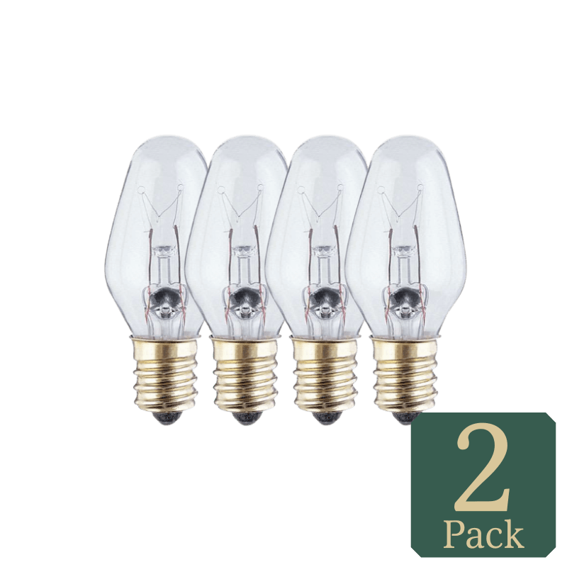 Westinghouse, Westinghouse 7 watt C7 Lampadina a incandescenza E12 (a candelabro) trasparente 4 pezzi.