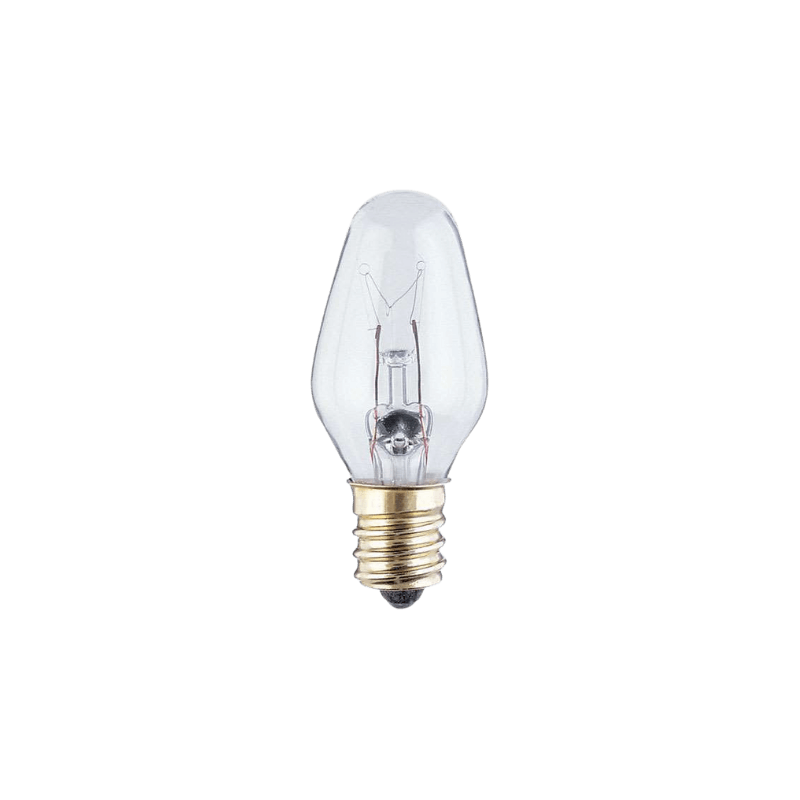 Westinghouse, Westinghouse 7 watt C7 Lampadina a incandescenza E12 (a candelabro) trasparente 4 pezzi.