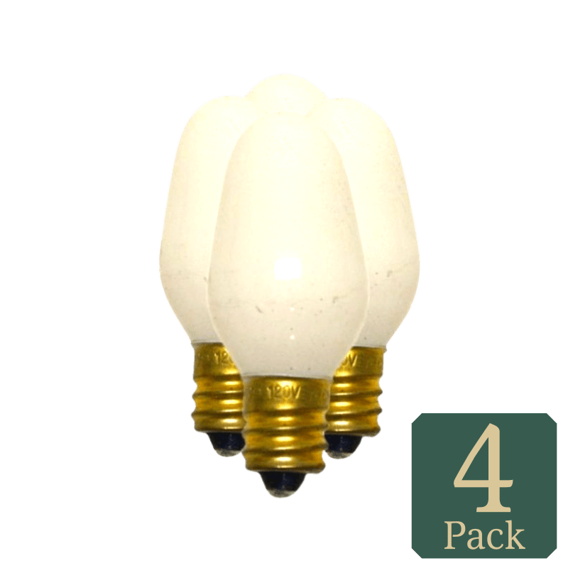 Westinghouse, Westinghouse 7 watt C7 Lampadina speciale a incandescenza E12 (Candelabro) Bianco 4-Pack.