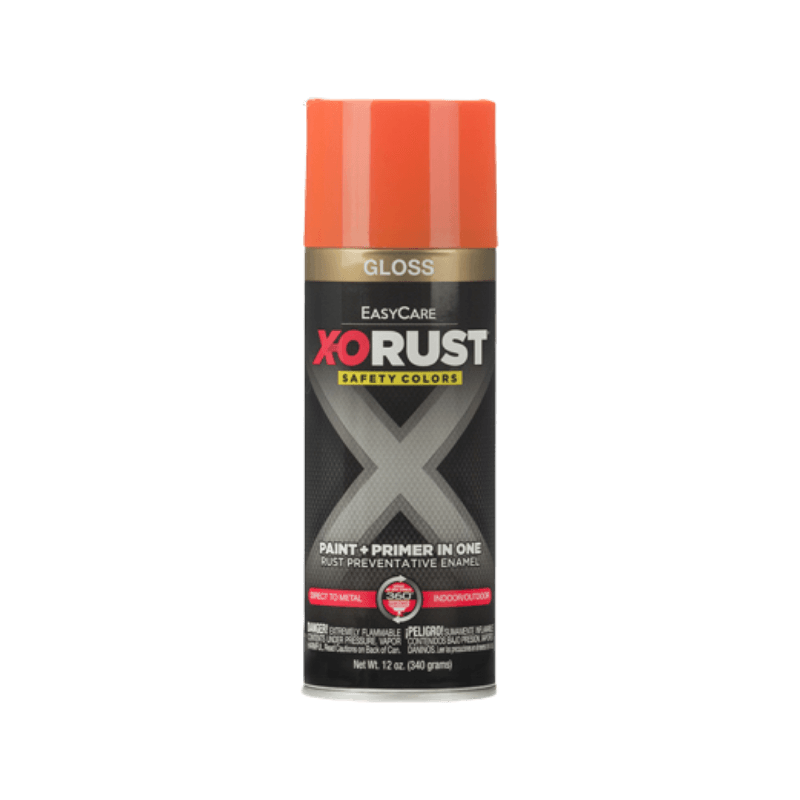 X-O Ruggine, X-O Rust Safety Orange Vernice spray antiruggine lucida da 12 oz.